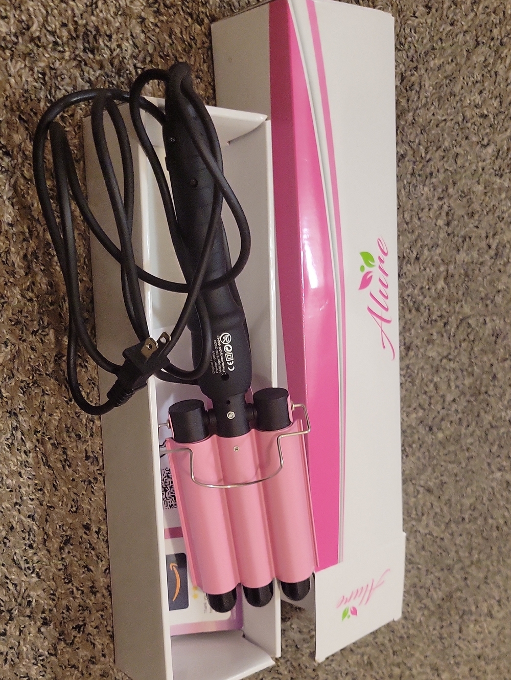 Pink Triple Barrel Hair Waver - Women Hair Styling Iron